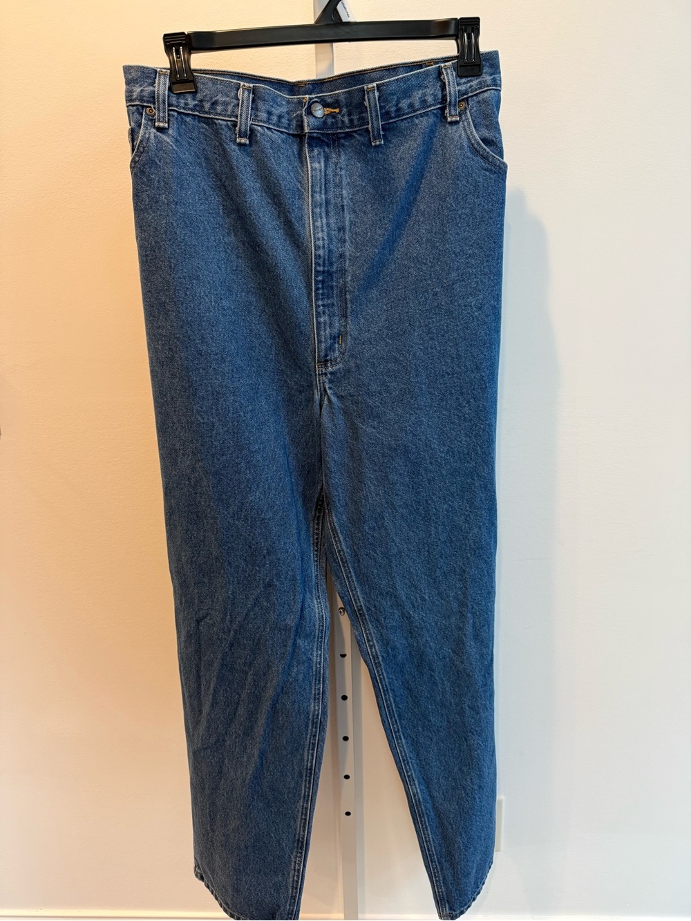 Carhartt Men's Dingaree Fit Blue Jeans Cotton Size 52 / 32